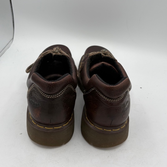 Dr Martens 6 Eye Chunky Oxford Brown Leather 12312 Shoes Doc Mens 12 Y2K 90s main image 7